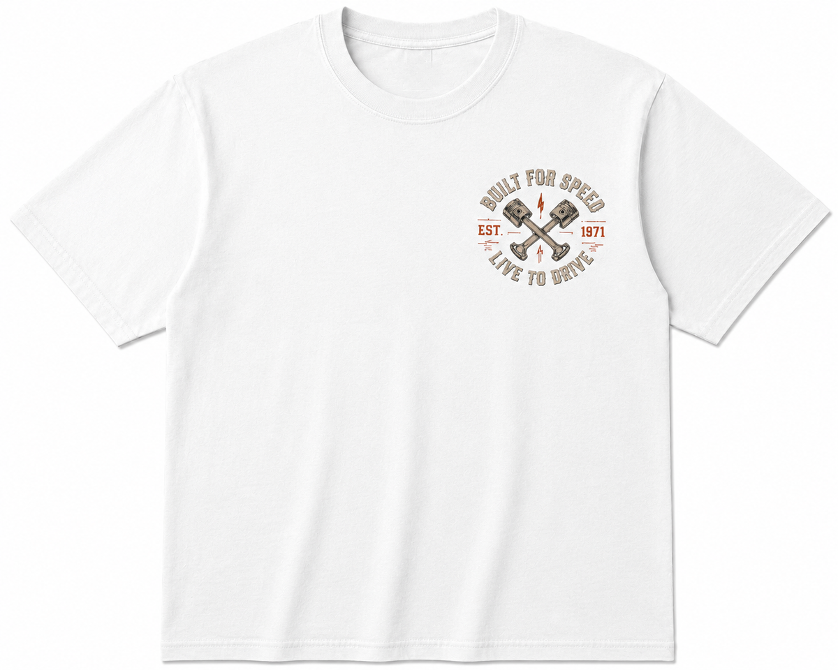 Built for Speed – Fueled by Passion Vintage Muscle Car T-Shirt