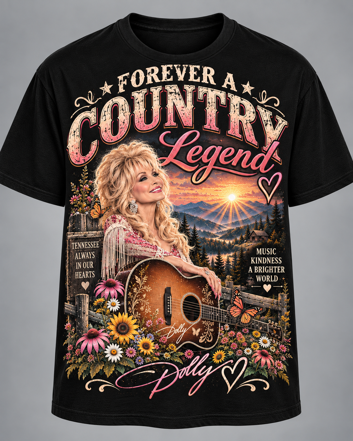 Dolly Forever – Her Music, Her Heart, Her Legacy Tribute Tee