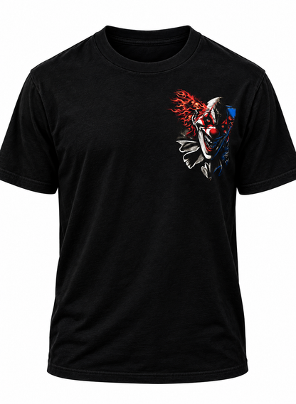 Inferno Nightmare Clown Graphic Tee – Dark Horror Halloween Shirt