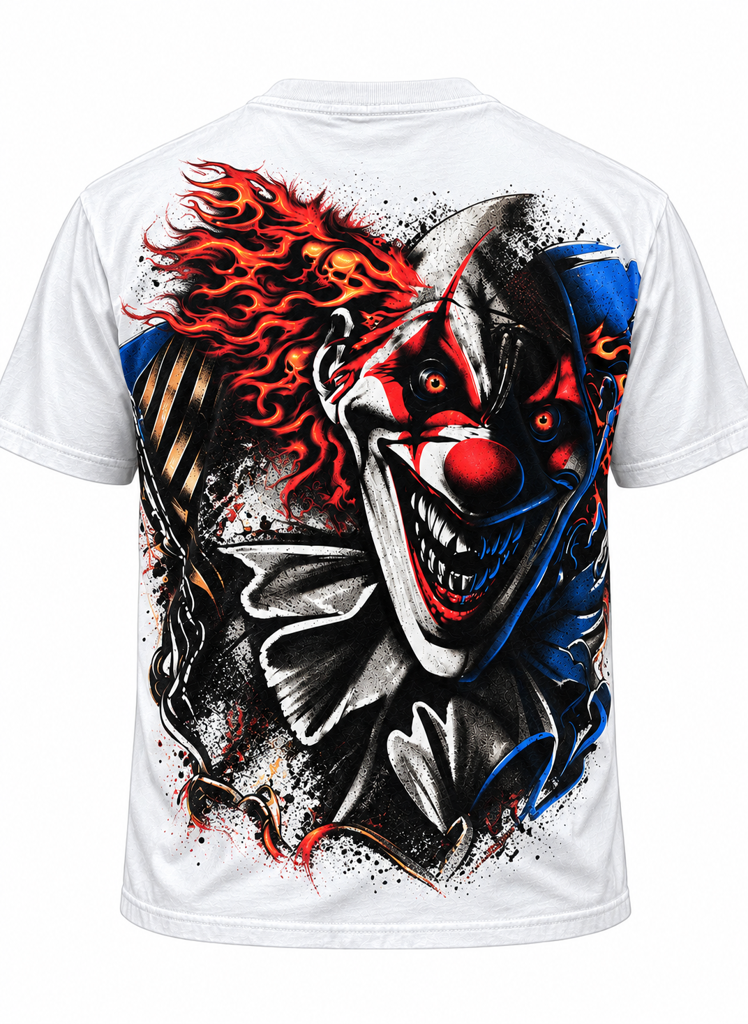 Inferno Nightmare Clown Graphic Tee – Dark Horror Halloween Shirt